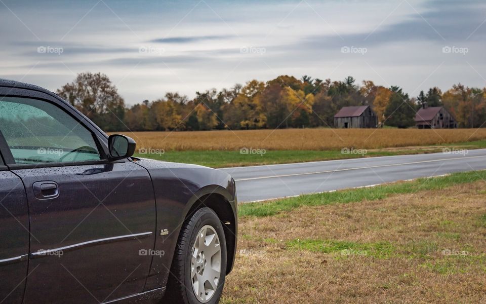 Car and landscape 