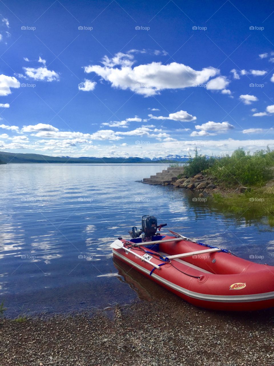 Nature, lake, sweden, boat, summer, holmajärvi