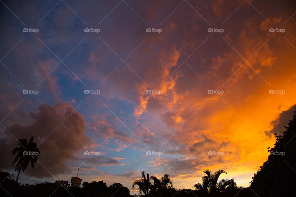 Clouds at sunset