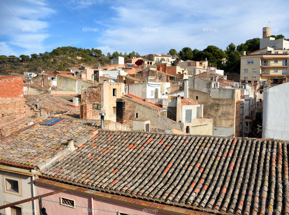 Roofs at Vila-rodona village