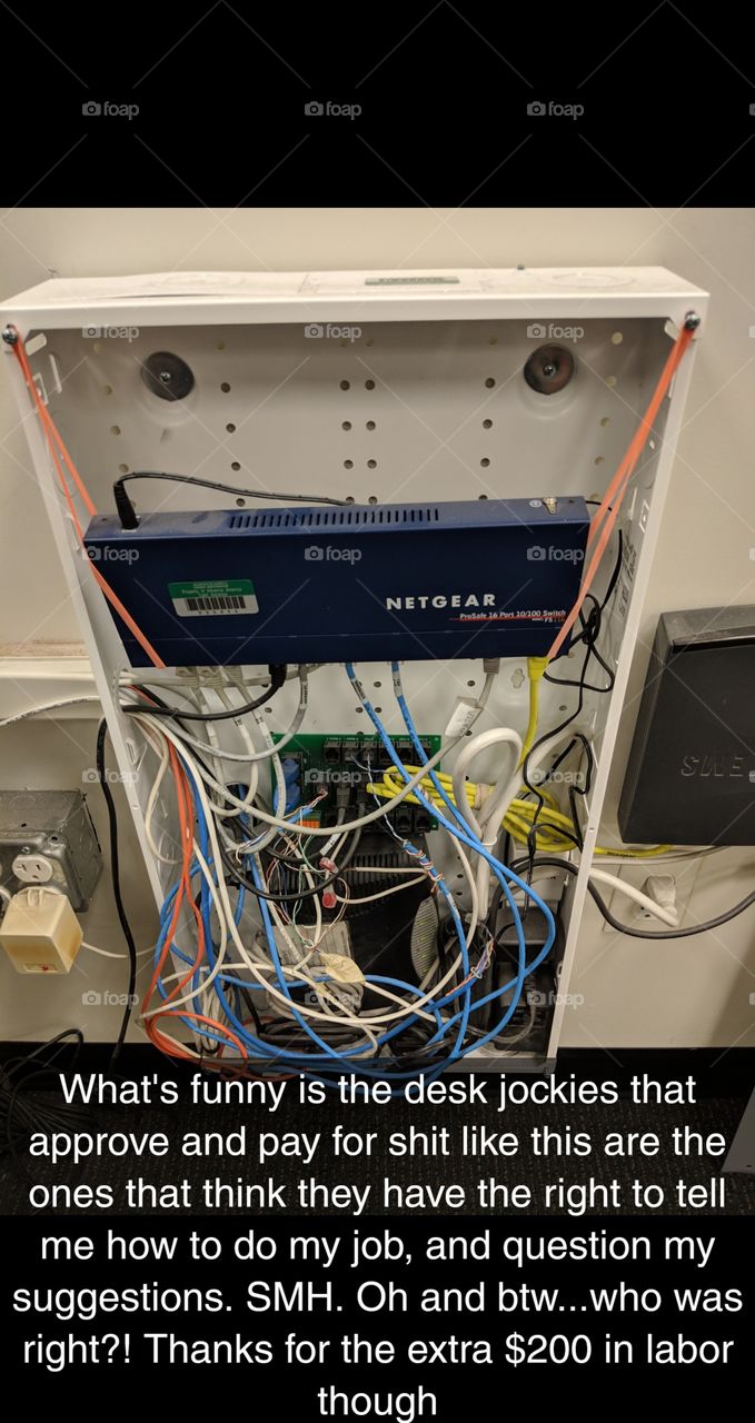bad cabling/networking