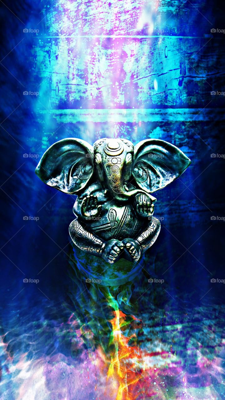 lord Ganesha underwater 3D pictures