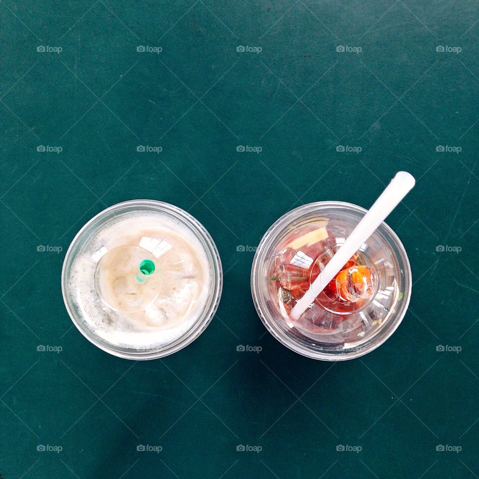 Coffee and iced tea 