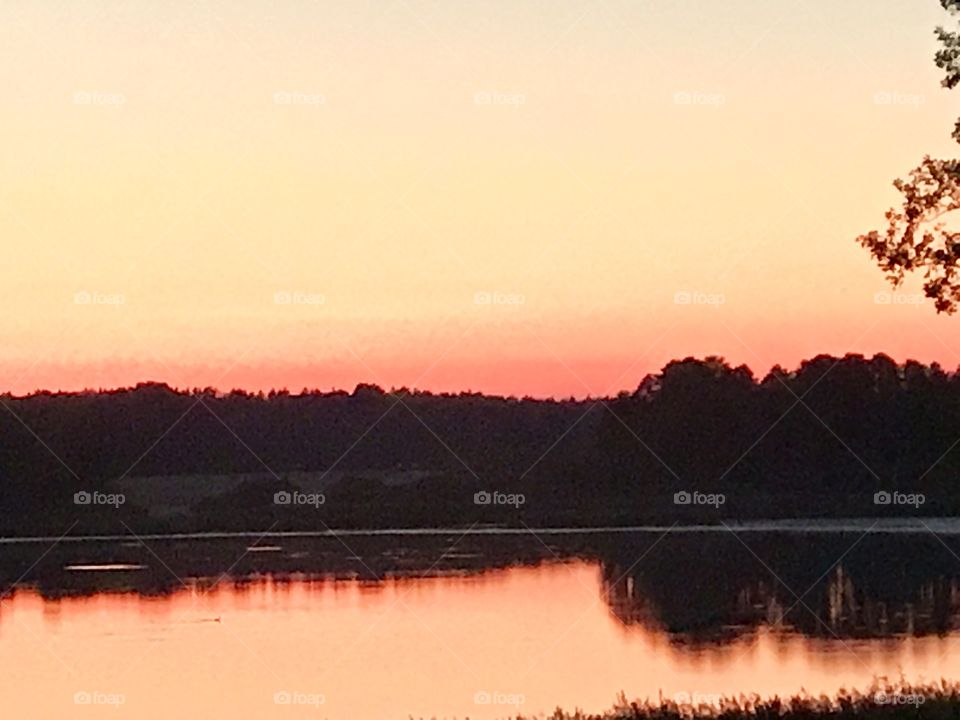 Lake sunset