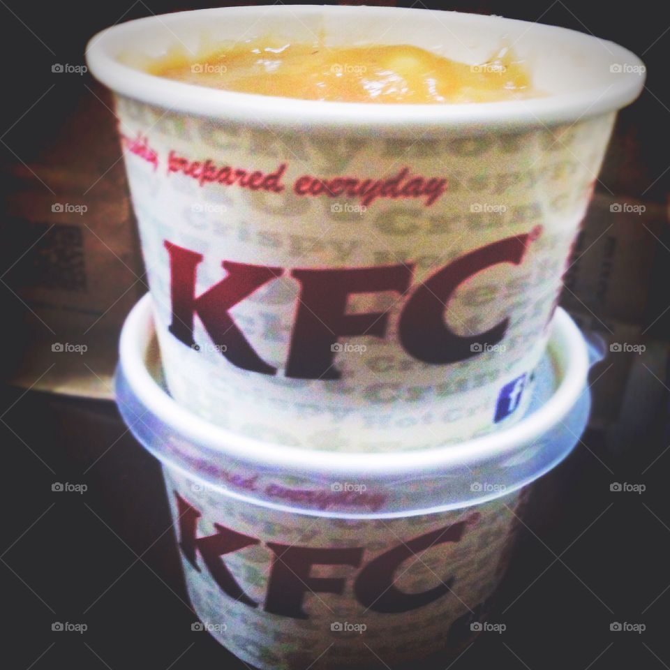 KFC Side Dishes. Yummy mashed potato