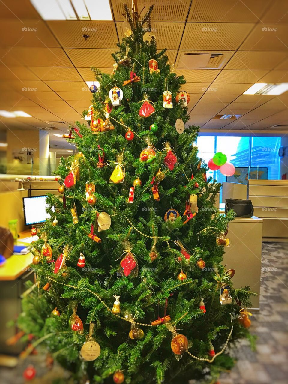 Christmas tree and decors