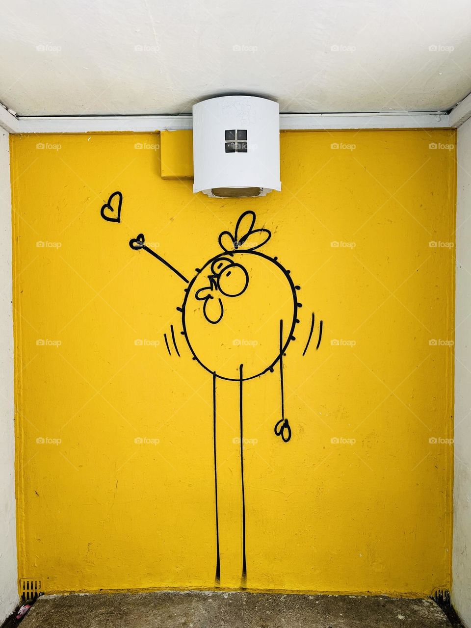 Make you laugh 😂 when you see the funny paint draw in the street