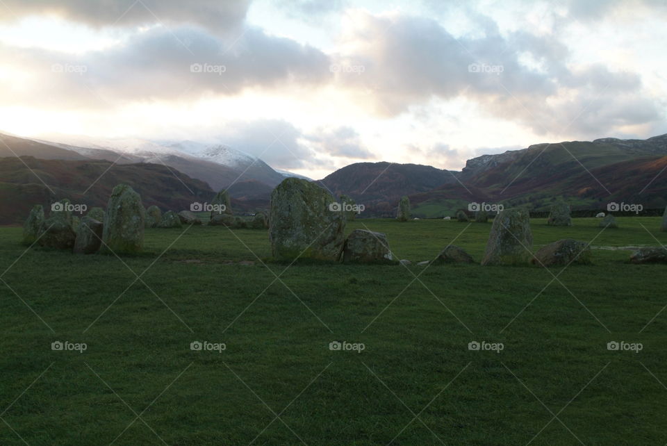 Castlerigg stone circle Lake District 