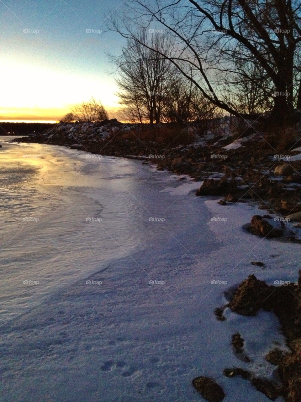 snow ice winter landscape by somebeach