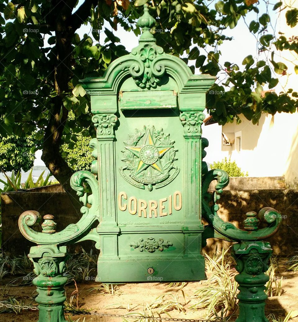Caixa de Correio antiga, Casa das Onze Janelas, Belém, Pará