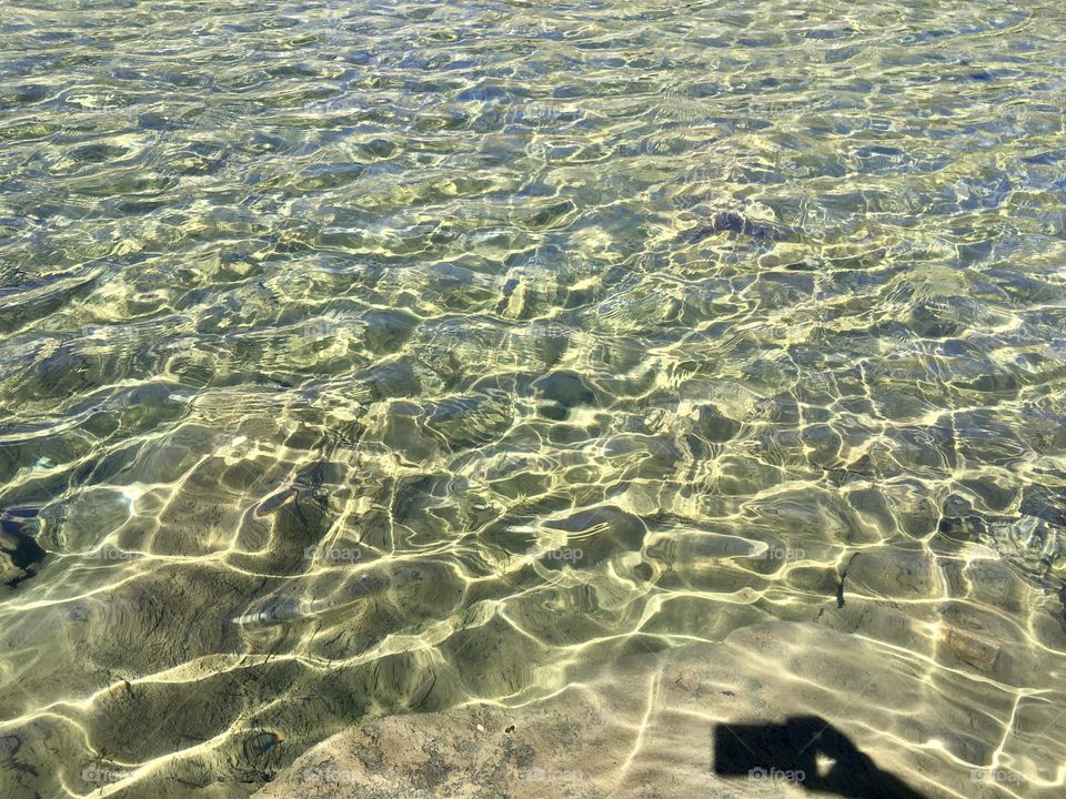 Taking a photo of water surface