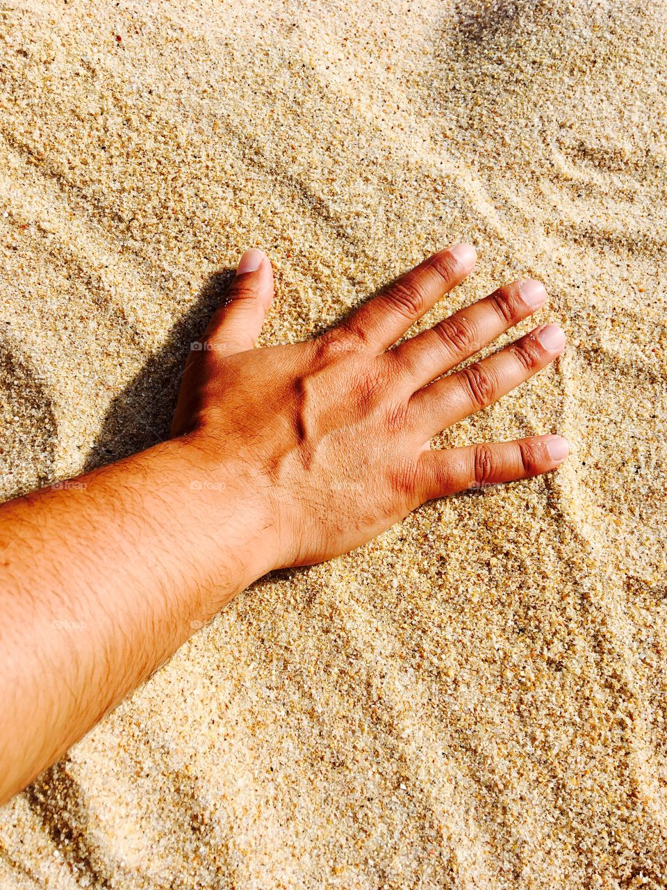 Hand in sand 