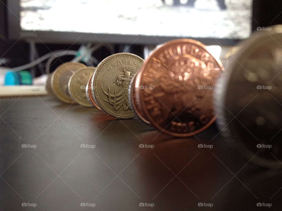 money british coins penny by sushi900