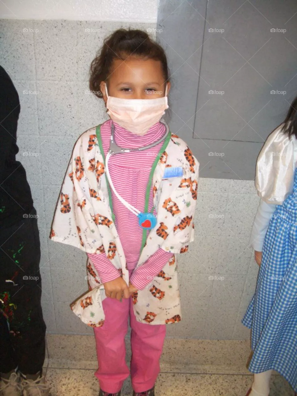 Little Girl Dressed Up as a Nurse
