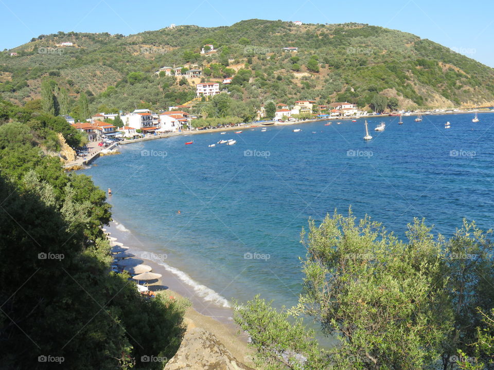 Sunny bay with wonderfull sandy beach