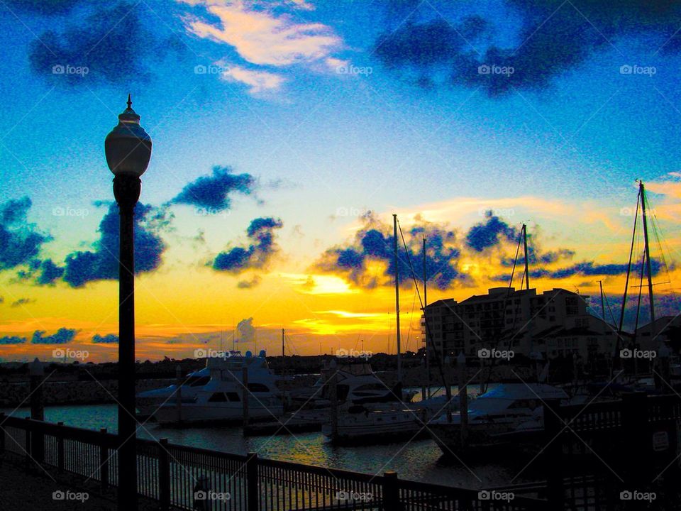 Sunset at the pier