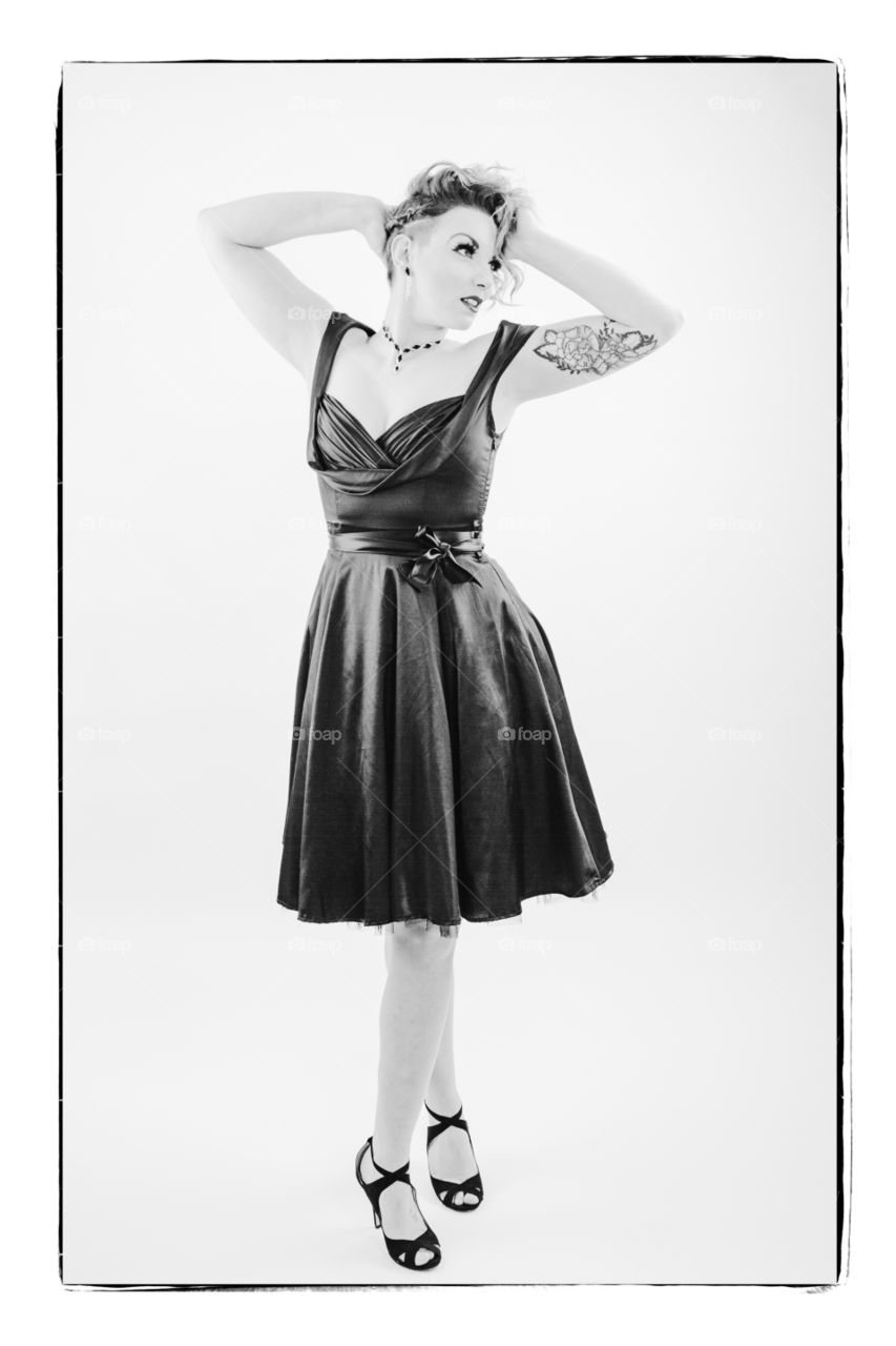 1950s themed photo shoot based roughly based around Marilyn Munroe’s poses