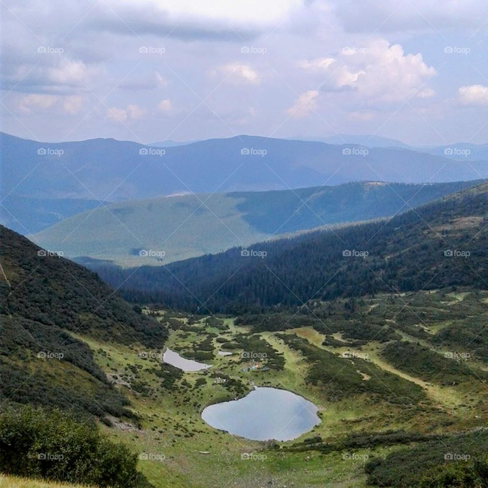 Vacation series: Mountains. Karpaty, Dragobrat. Mountain Lake. mountains in Ukraine, mountains. mountains in summer