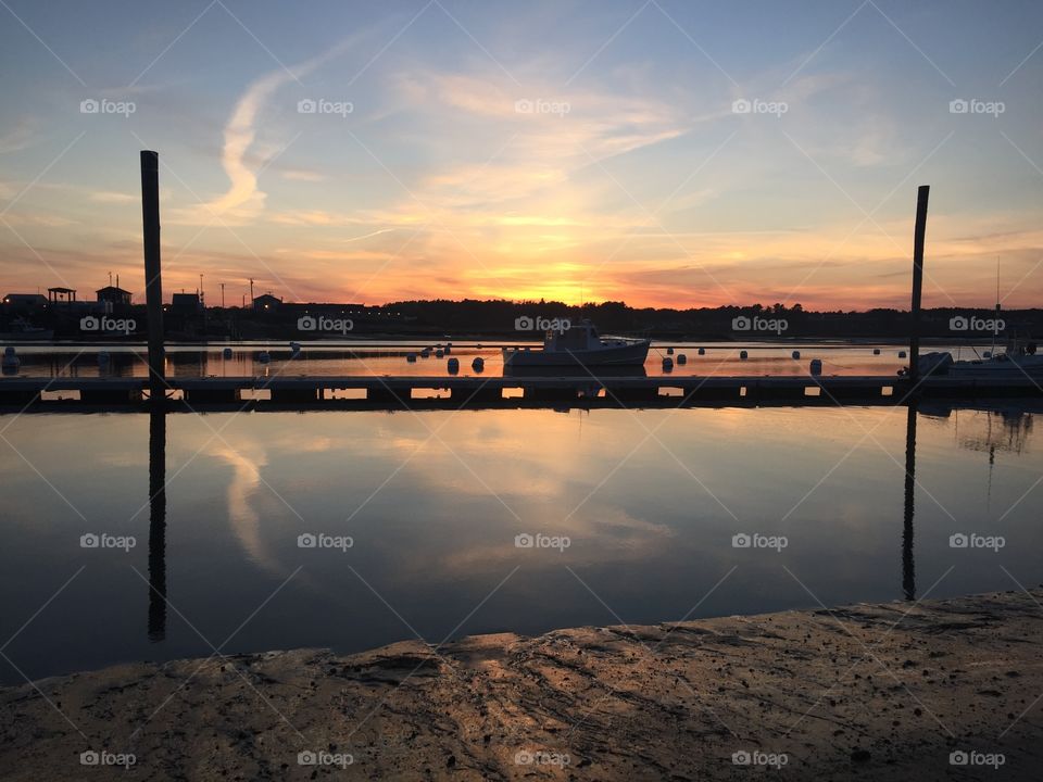 Sunset in Maine