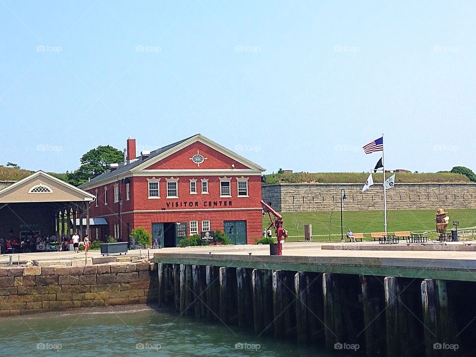 Visitors center, Georges Island, Boston Harbor