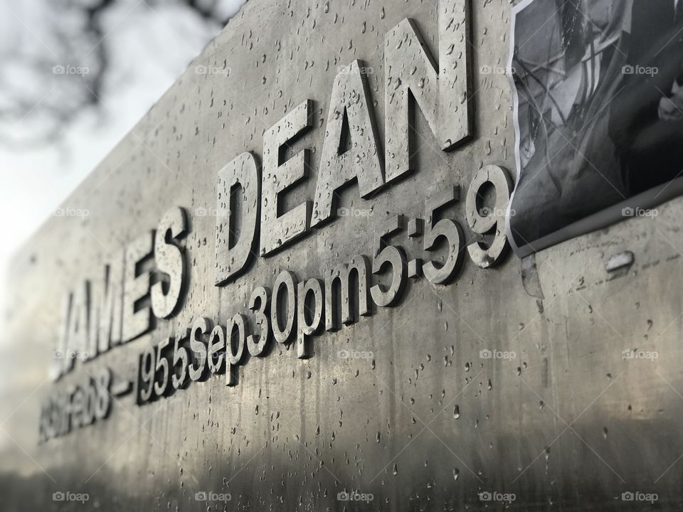 “James Dean Memorial” James Dean made a huge impact on me when I was a young boy and watched #RebelWithoutACause He inspired me to become involved in theater, to use theater as a means to educate, to create, to highlight our realities. 