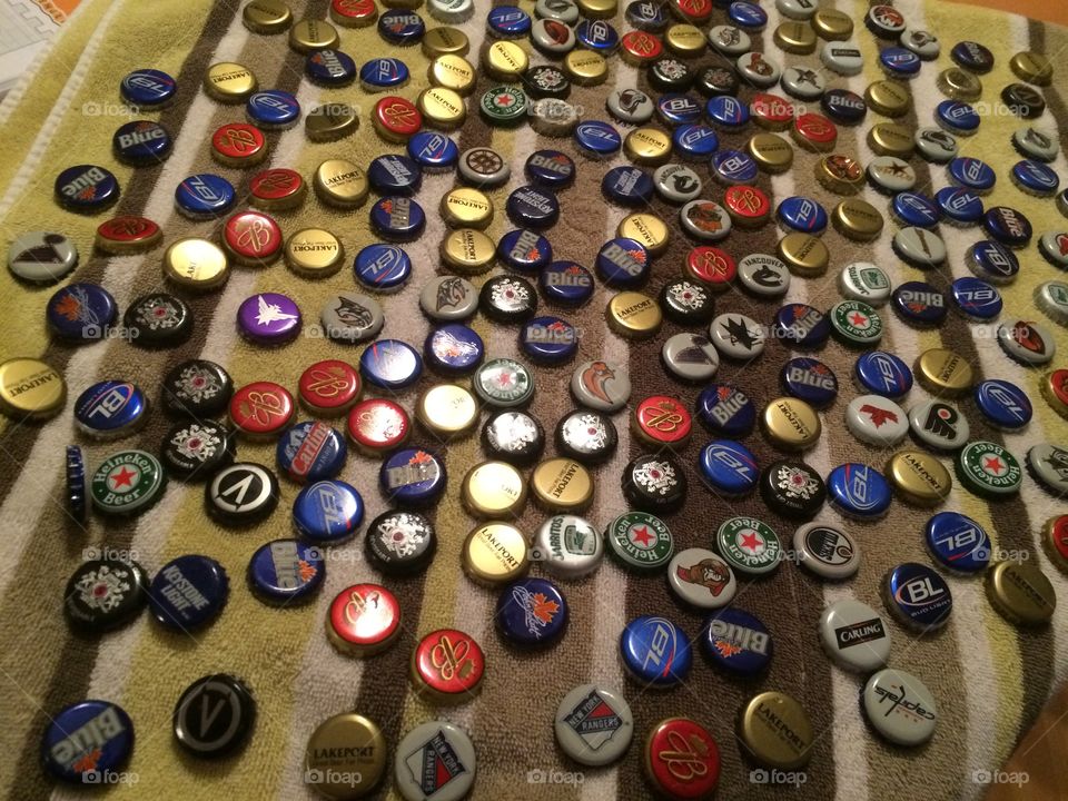 Bottle caps 
