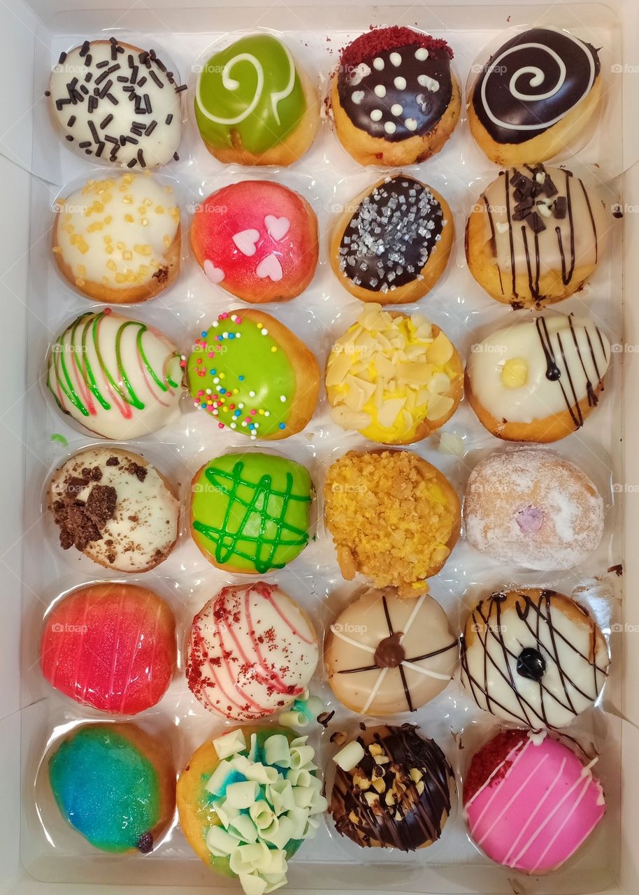 @various colors sweet Krispy Kreme