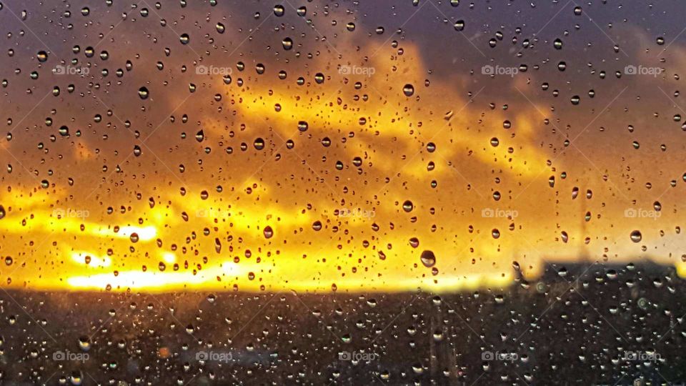 sunset after the rain