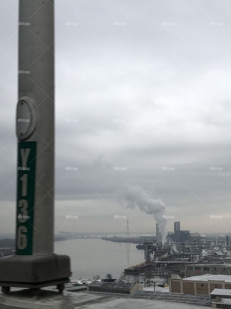 Industrial smoke 