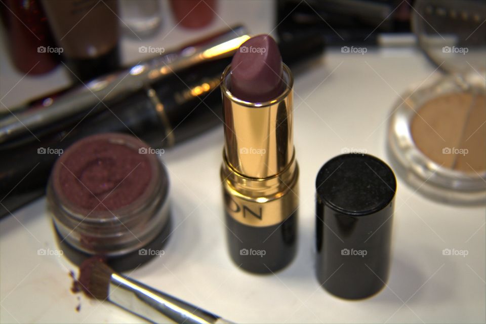 Makeup, Lipstick, & Applicator Brush