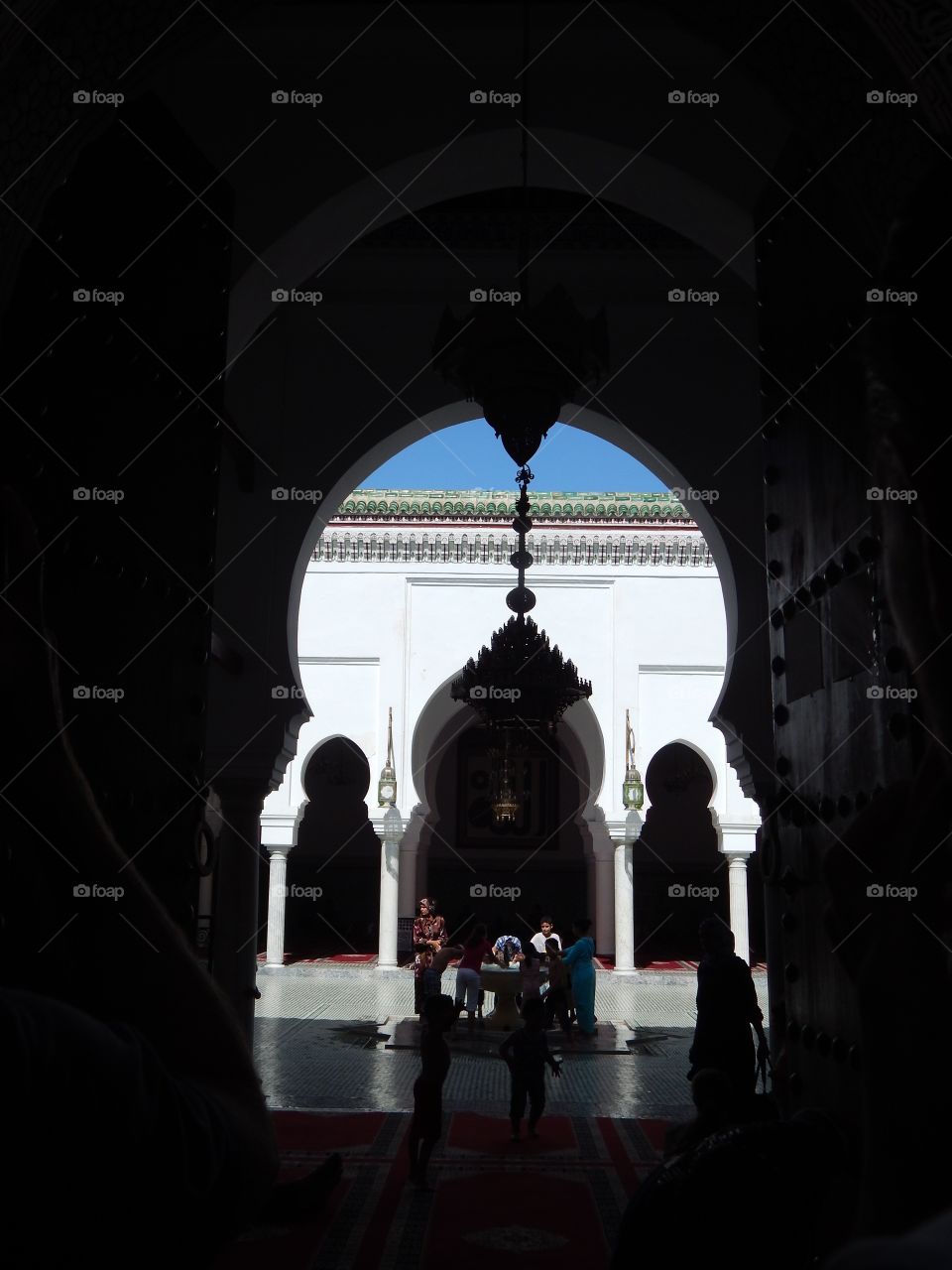 The shadow within the Fez medina 