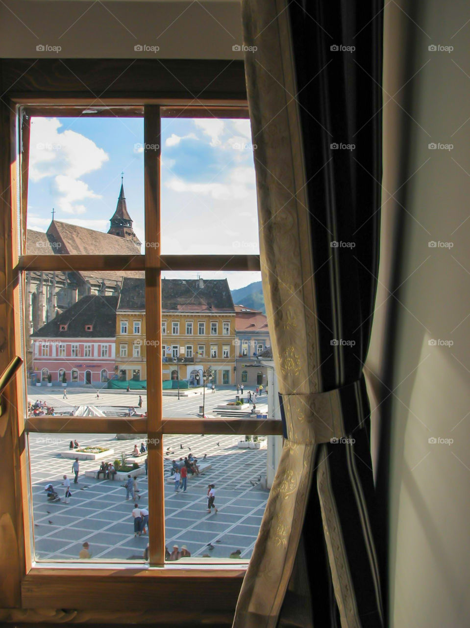 Brasov centre from the hotel room