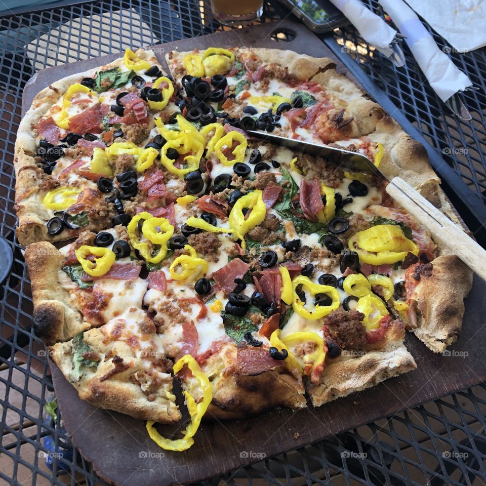 Blue Mountain Brewery Pizza