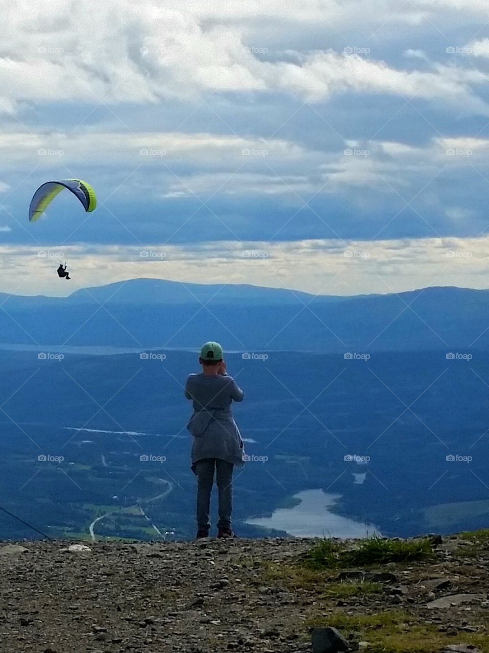 View from Åre Mountain, in Sweden.