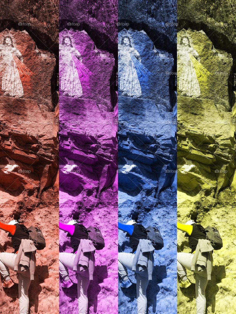 Escalando montañas de piedras 