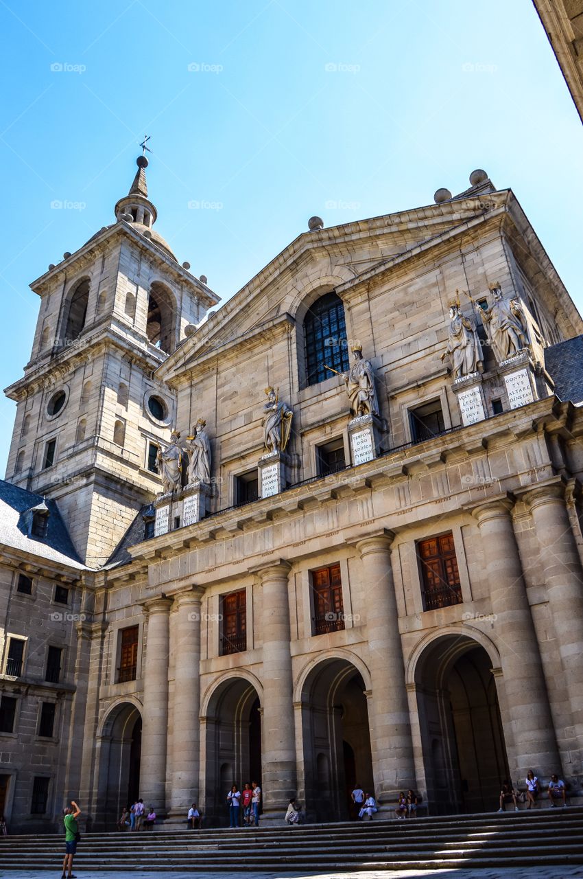 Real Monasterio de San Lorenzo del Escorial, Patio de los Reyes (El Escorial - Spain)