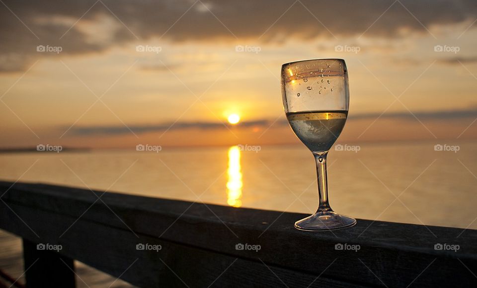 Wine at dusk