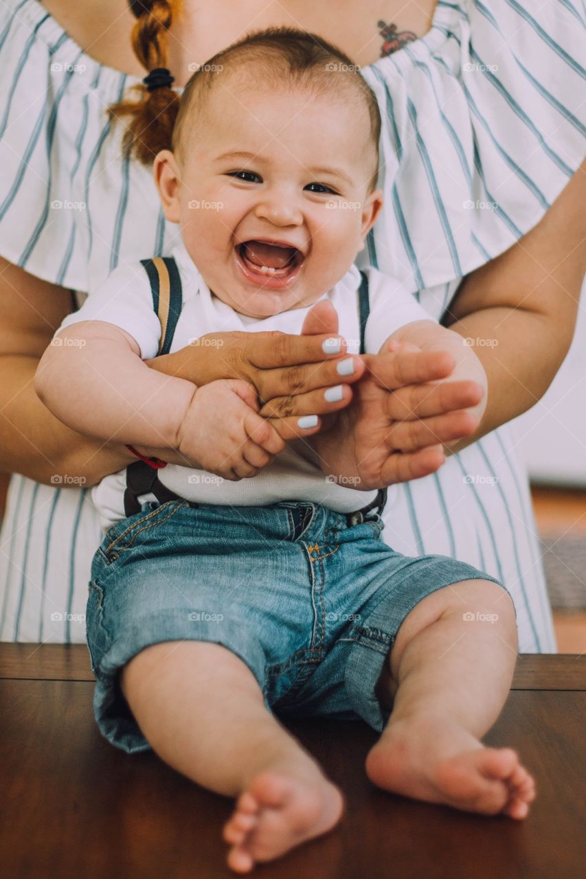 Baby laughing 