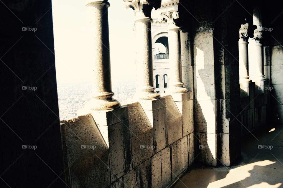 Inside the some of the sacre coeur 