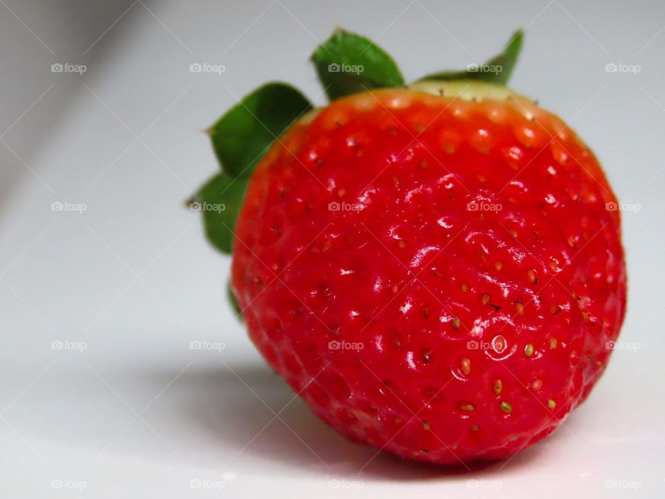 Strawberry closeup.