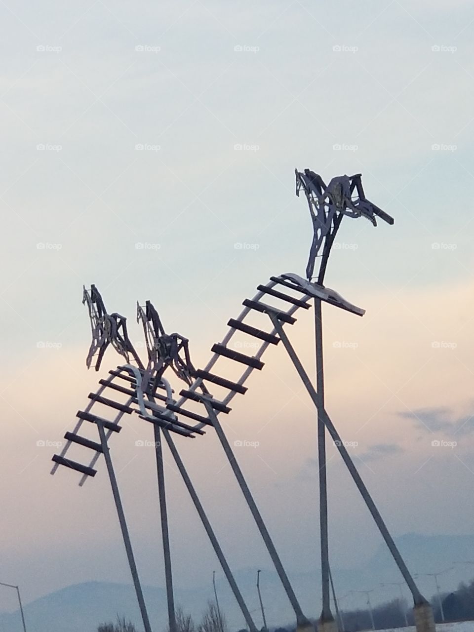 sculpture outside Loveland Colorado