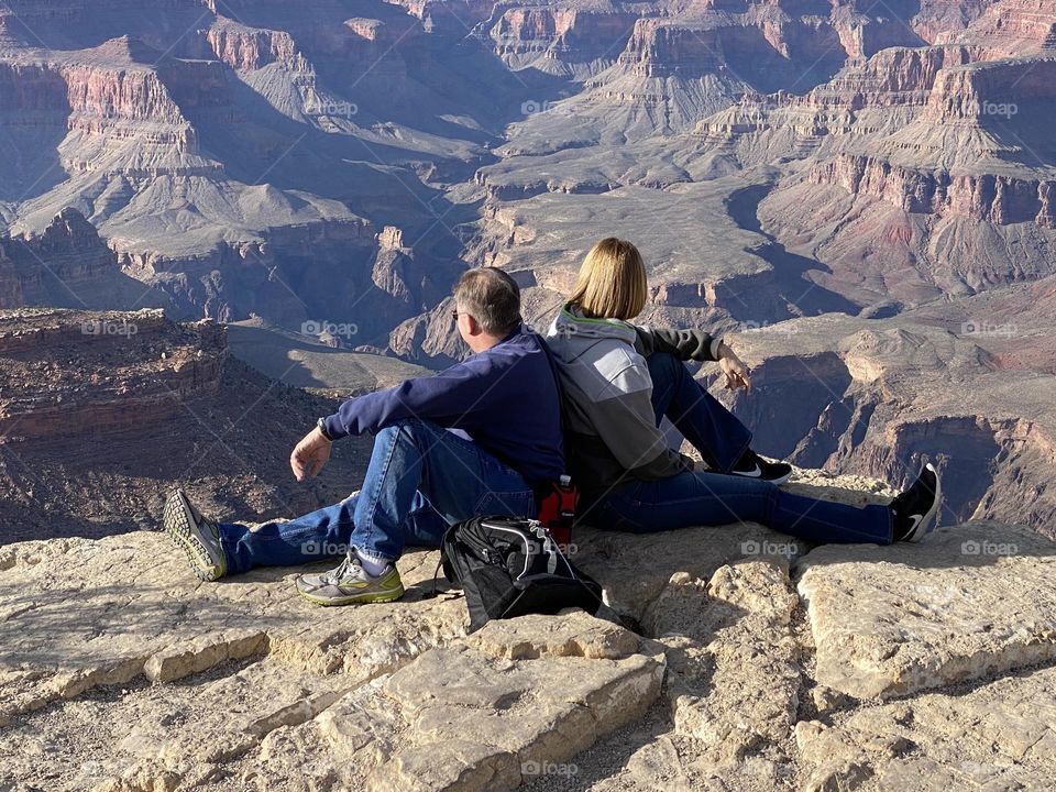 Relaxing at the Grand Canyon 