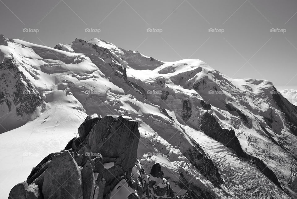 mountain. cold. beautiful. view charmonix. black and white charmonix by snutten
