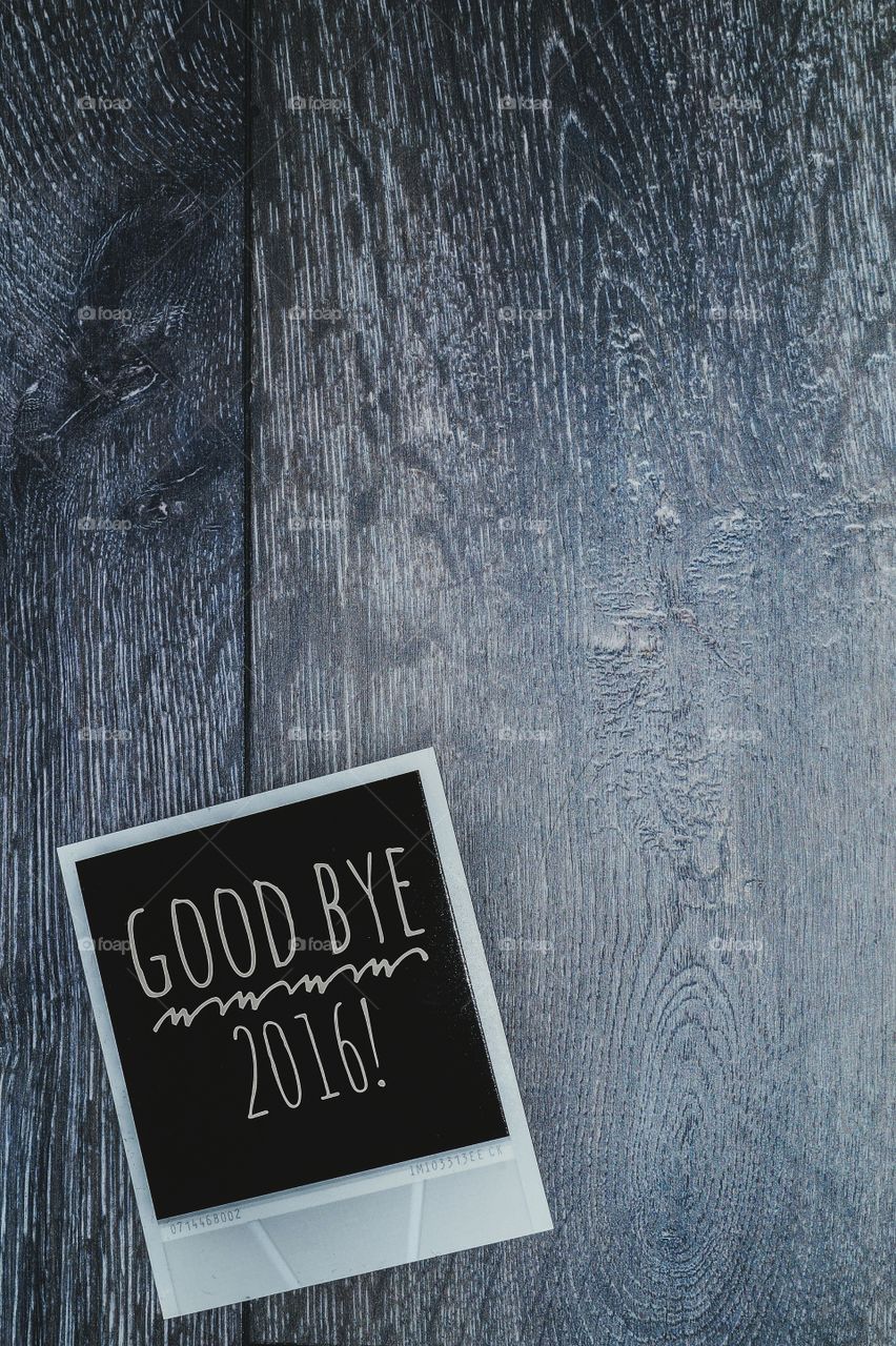 Goodbye 2016 polaroid