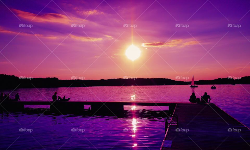 Purple sunset