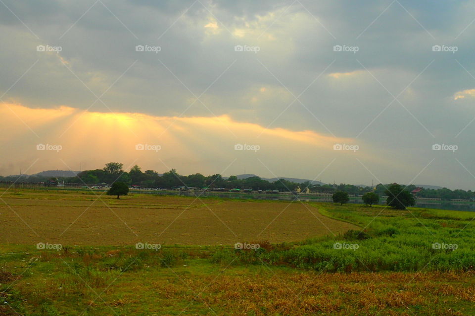 Mandalay sunset bridge Myanmar