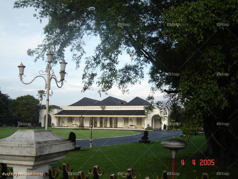 National Palace at Yogyakarta. No one can enter, just look at it from outside