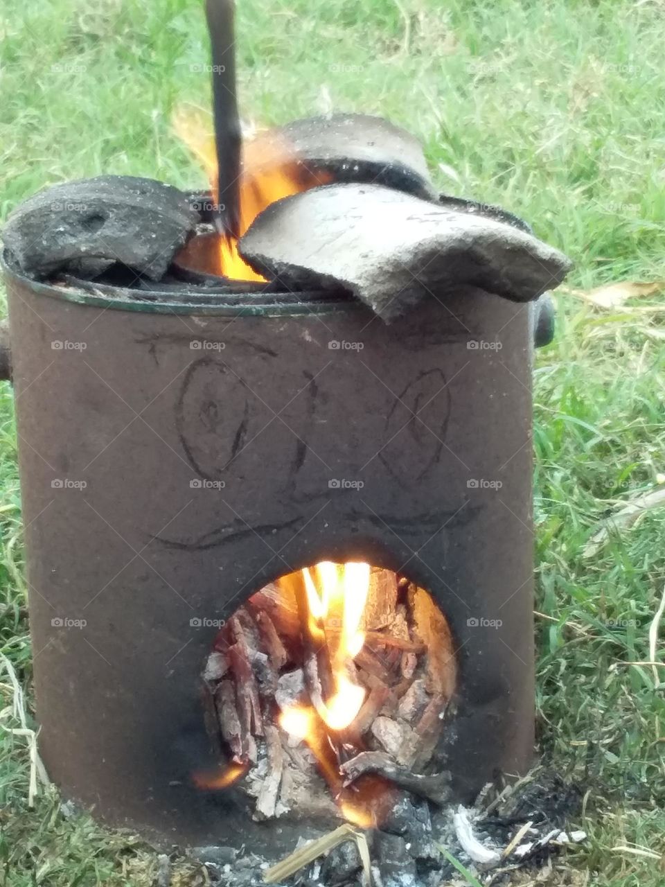 a surprised rocket stove getting hotter than expected