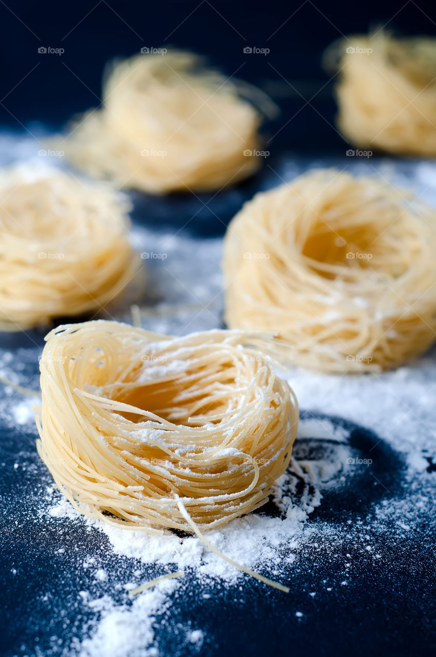 Raw food ingredient for pasta