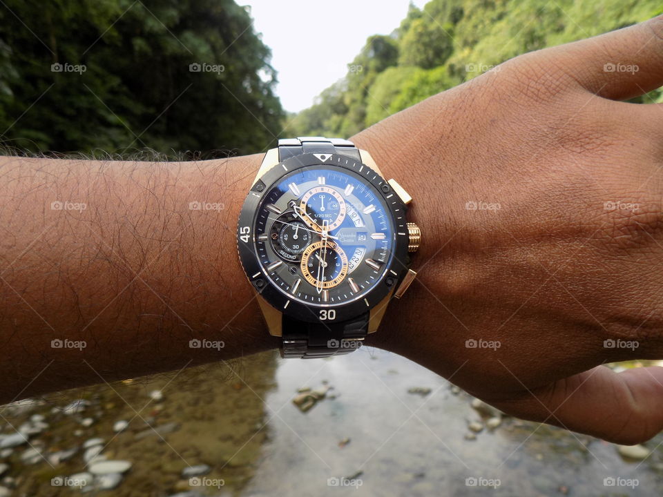 Watches between forest and river